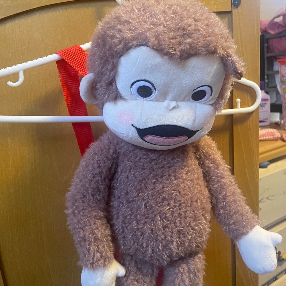 Curious George Sega Plush Backpack